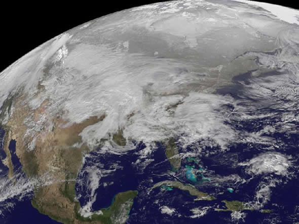 The 2011 Blizzard Courtesy NASA
