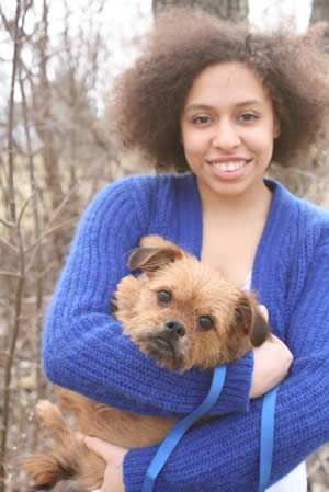 Kyrie Courter as Dorothy with Toto