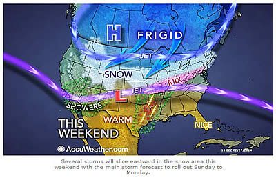 weekend storm map