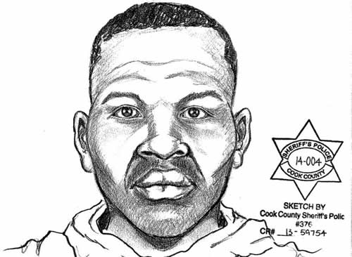 Park Forest Police Station Suspect sketch