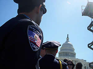 Officer Jon Mannino in Washington, D.C.