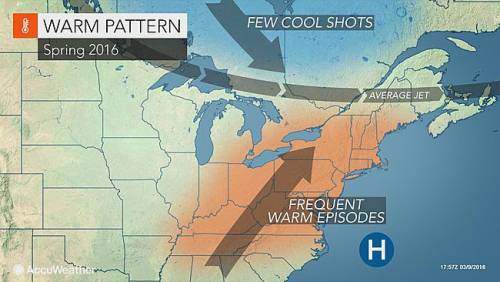 northeastern US warmth to hold
