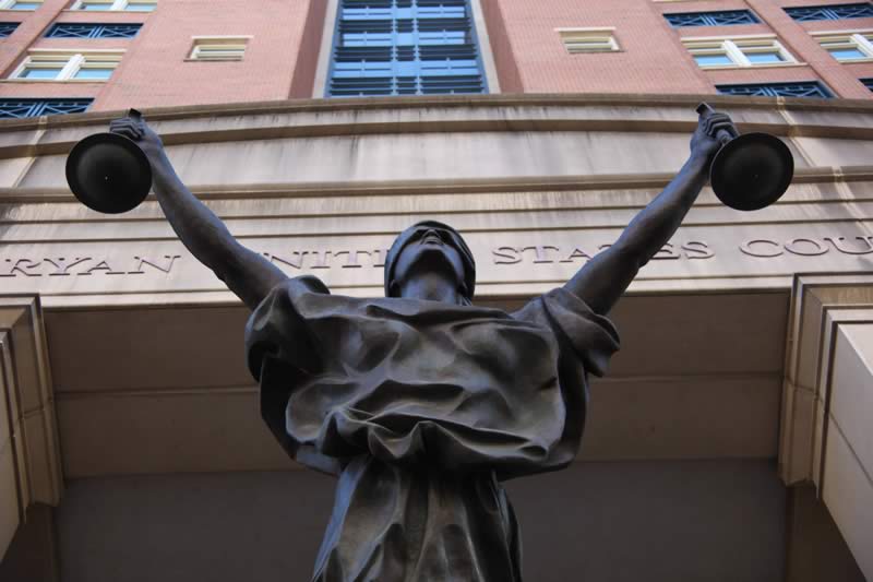 Justice, Albert V. Bryan District Courthouse, Tim Evanson