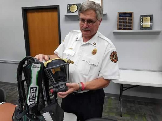Fire Department Bruce Ziegle SCBA equipment