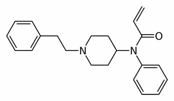 Structure of Acrylfentanyl