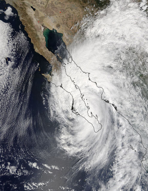 Hurricane Newton Baja California 09-2016