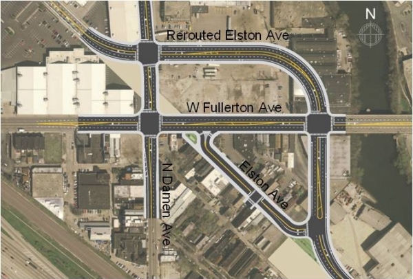 Damen-Elston-Fullerton intersection improvement