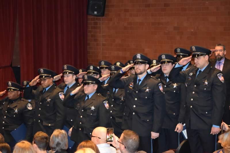 Officers salute family and Park Forest citizens, pfpd