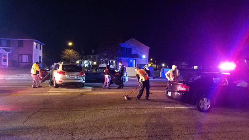 3-car collision, Western Avenue, Park Forest