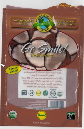 Go Smile recalled raw coconut