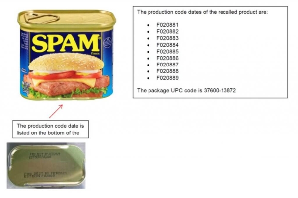 Spam Code dates