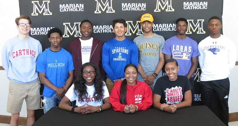 Marian Catholic athletes commit to colleges