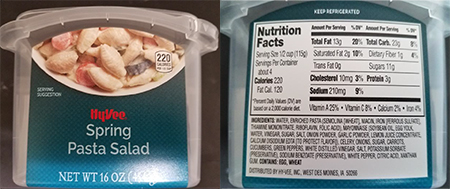 Recalled Pasta Salad