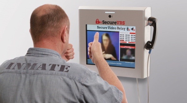 Video phone for deaf prisoner