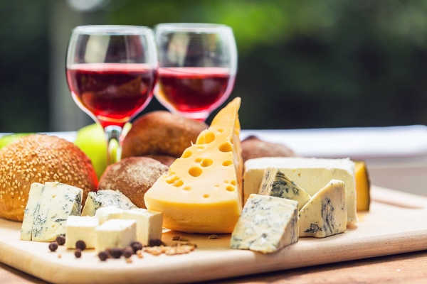 Wine and cheese