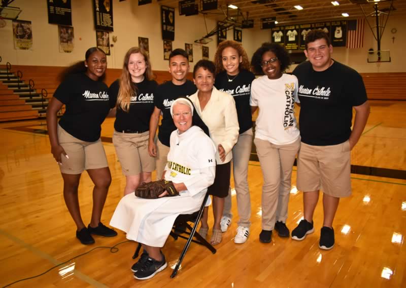 Sr. Mary Jo Sobiek, Dominican, students, Marian Catholic