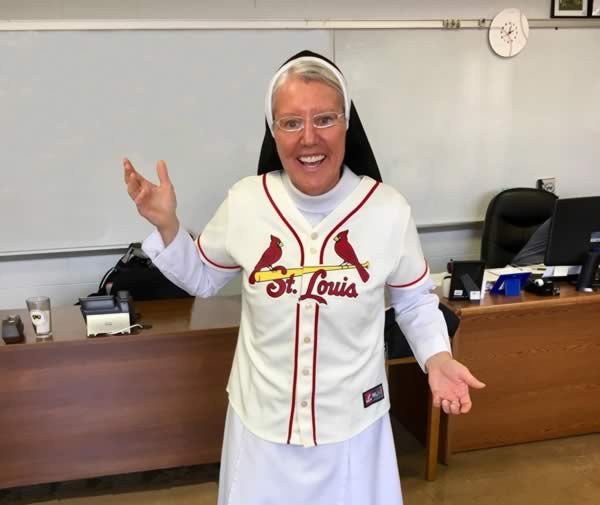 Sr. Mary Jo Sobieck, St. Louis Cardinals, Marian Catholic High School