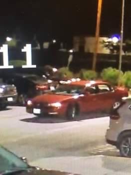red car alleged burglary suspect used to flee
