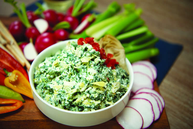 Spinach feta and artichoke dip