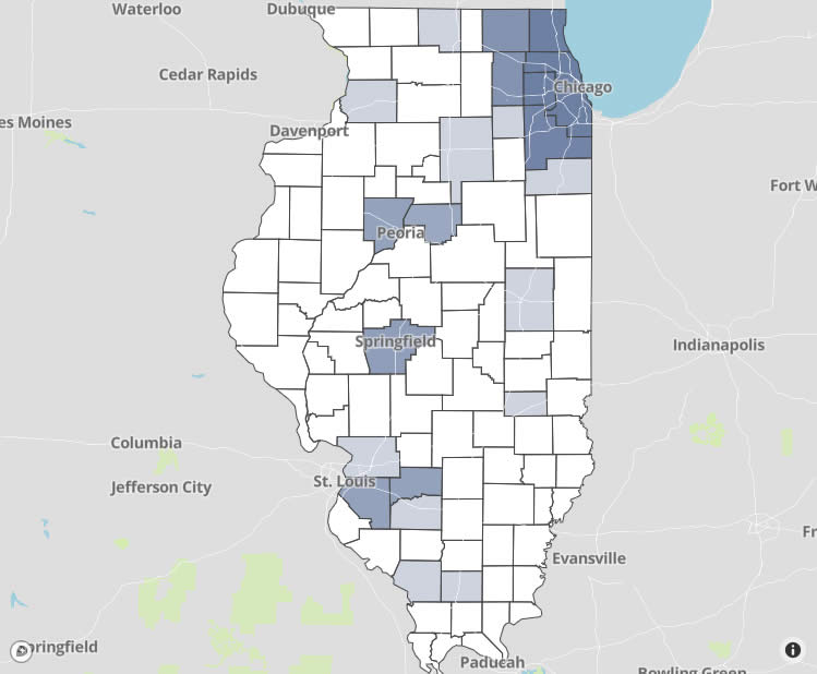 COVID-19 Illinois Positive Cases