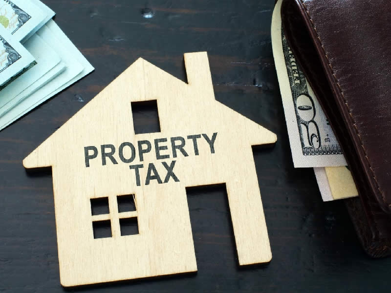 property taxes, say again