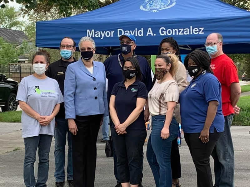 Toni Preckwinkle, David Gonzales, Chicago Heigthts