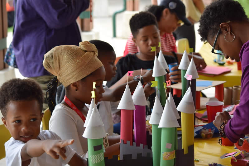 Children at the Park Forest Art Fair in 2019.