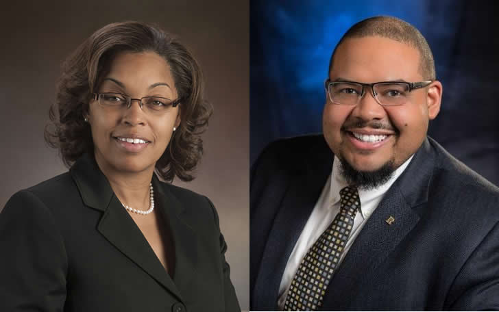 The final candidates in the PSC Presidential search Pamela Haney Ph.D. and Michael D. Anthony Ph.D.