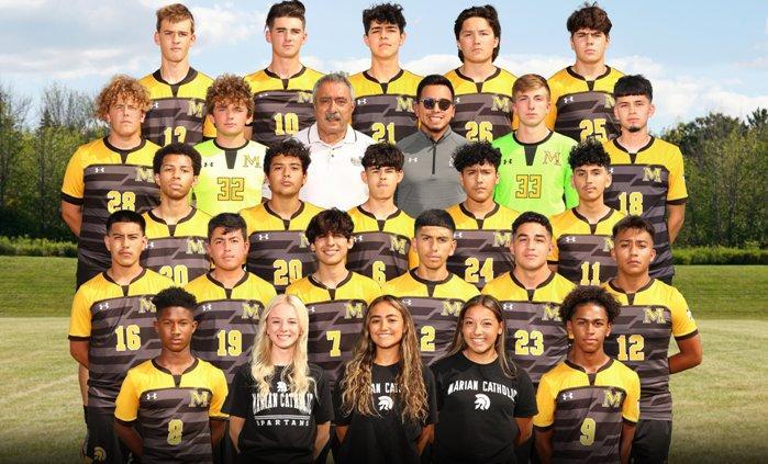 The 2021 Marian Catholic Varsity Men's Soccer Team.