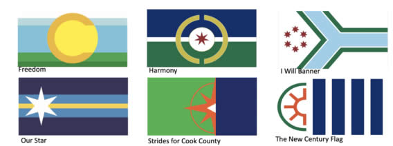 Cook County proposed flag redesigns