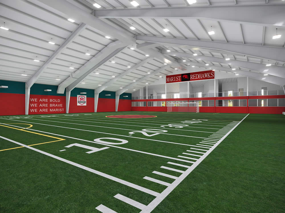A rendering of the expanded facility at Marist High School.
