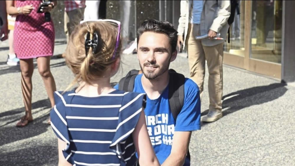 David Hogg with Eleanor