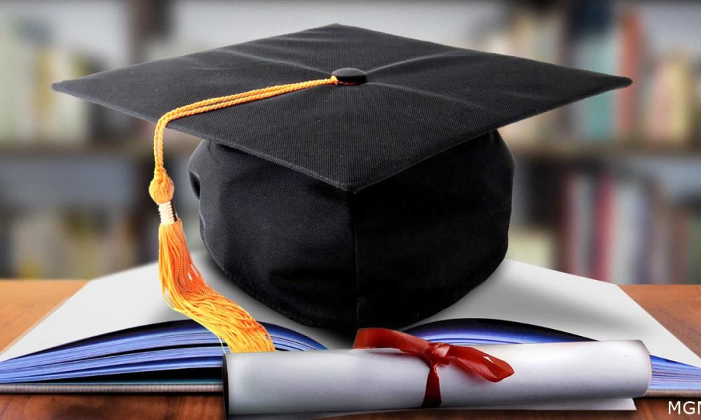 diploma, cap, book