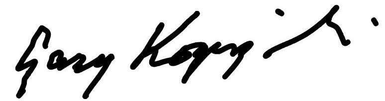 Gary Kopycinski's signature