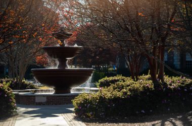 Offord honor roll, Phi Mu Fountain on the University of Mississippi campus. Photo by Kevin Bain/Ole Miss Digital Imaging Services