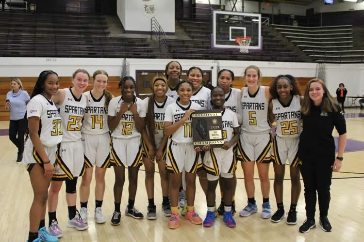 Spartan women basketball regional title