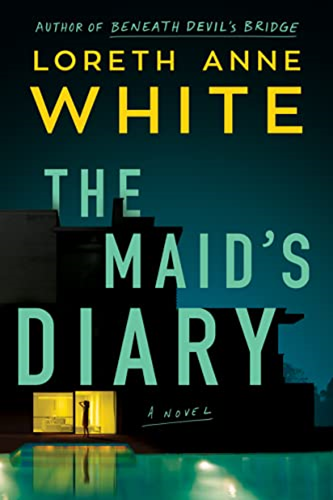 cover of book with an image of a woman standing in a window of a dark house