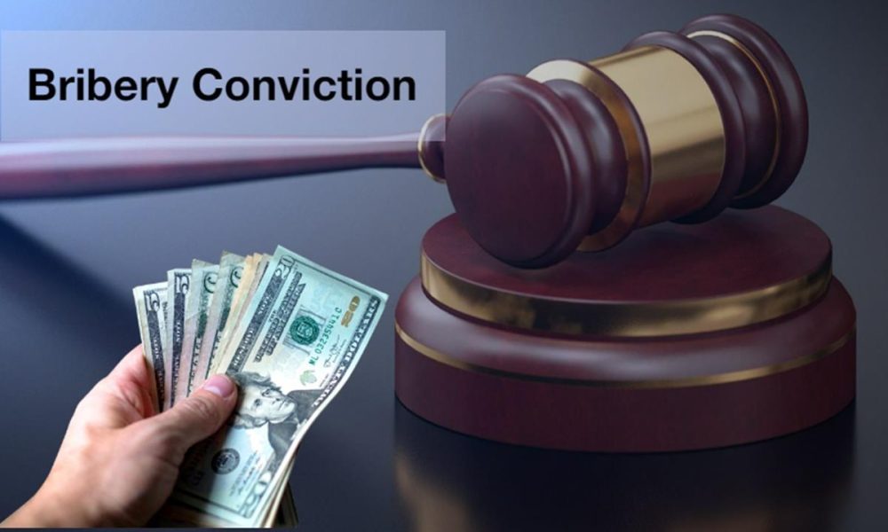 bribery conviction, department of justice