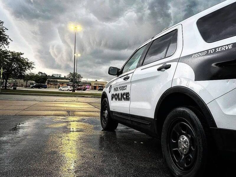 A patrol unit is ready to hit the streets after a June thunderstorm. five DUIs