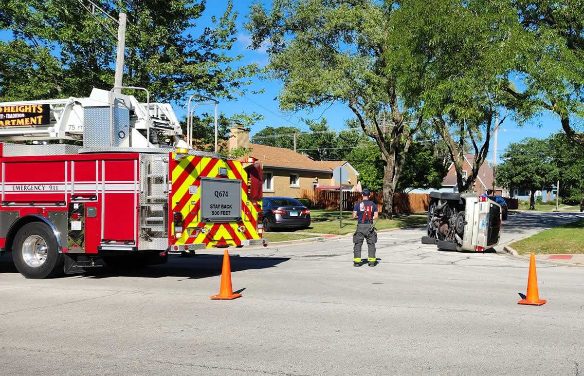 Cars collided at Ashland Ave. and 13th St. in Chicago heights