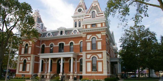 Congresswoman Robin Kelly brings $45,180 to Livingston County IL. The historic courthouse in Pontiac, IL.