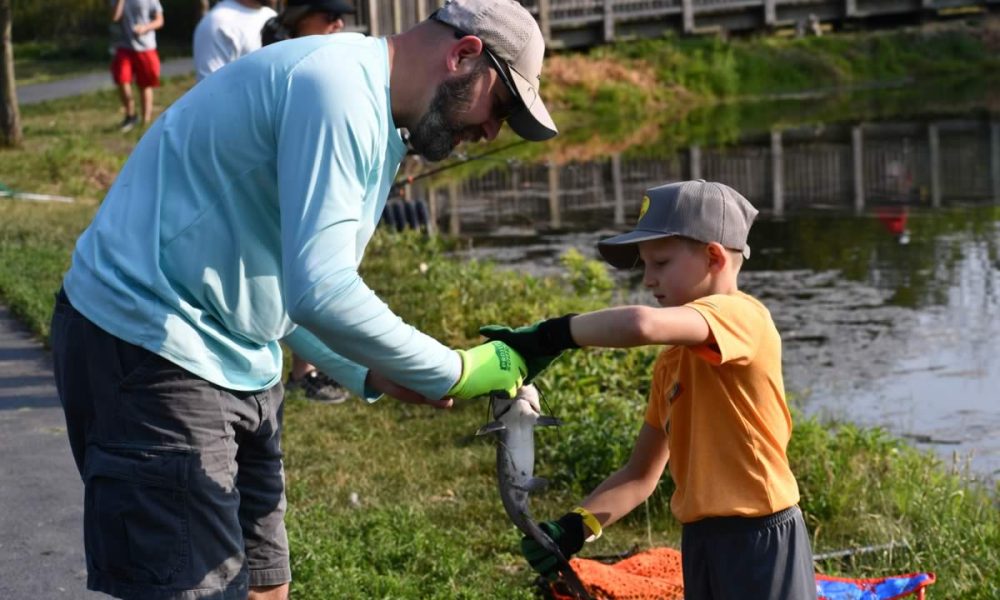 Say goodbye to summer with a fishing derby at Hidden Lakes Trout Farm in Bolingbrook. Two sessions of the Summer Sendoff Fishing Derby are set for 7 a.m. and 10 a.m. Saturday, Sept. 23. (Photo by Forest Preserve staff | Anthony Schalk)