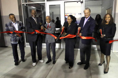 Ribbon cutting for District 162’s new multi-purpose building, former roller rink