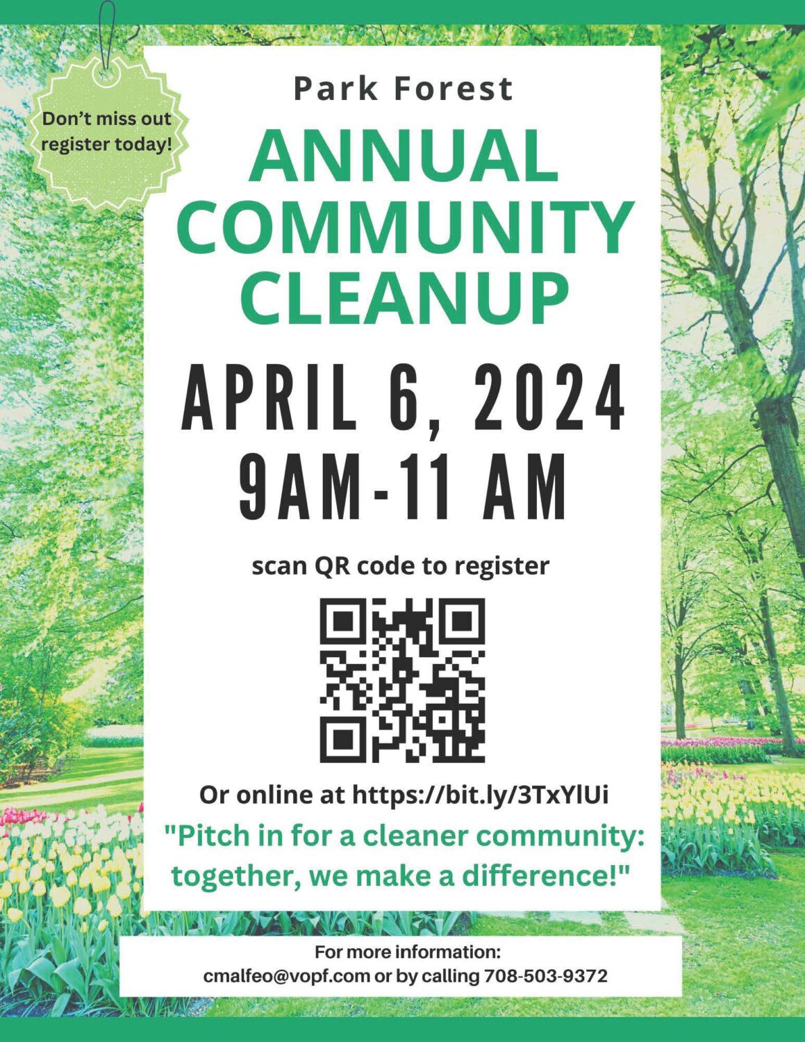 community cleanup poster