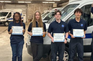 Four Marist seniors, future EMTs