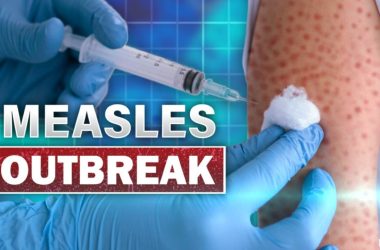 measles vaccinations, a medical professional vaccinating a person with measles