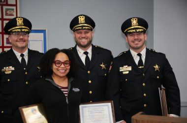 Records Clerk Brittani Barnett, police chiefs