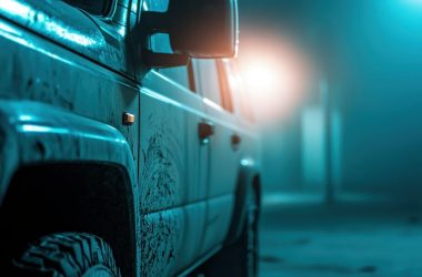 Deceased friend, rustic AI rendering of a stolen vehicle