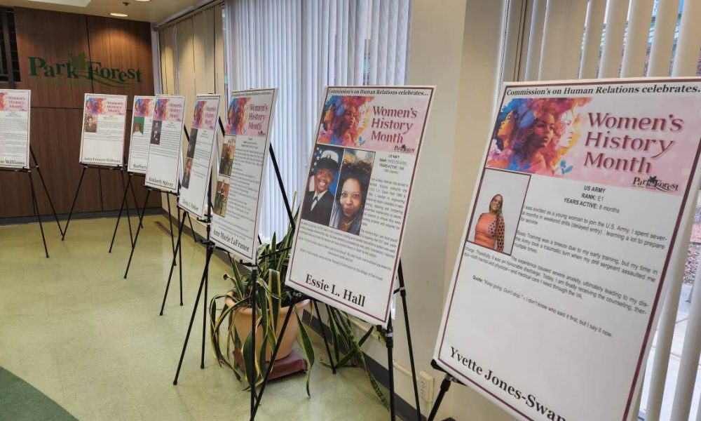Women Veterans at Village Hall, posters
