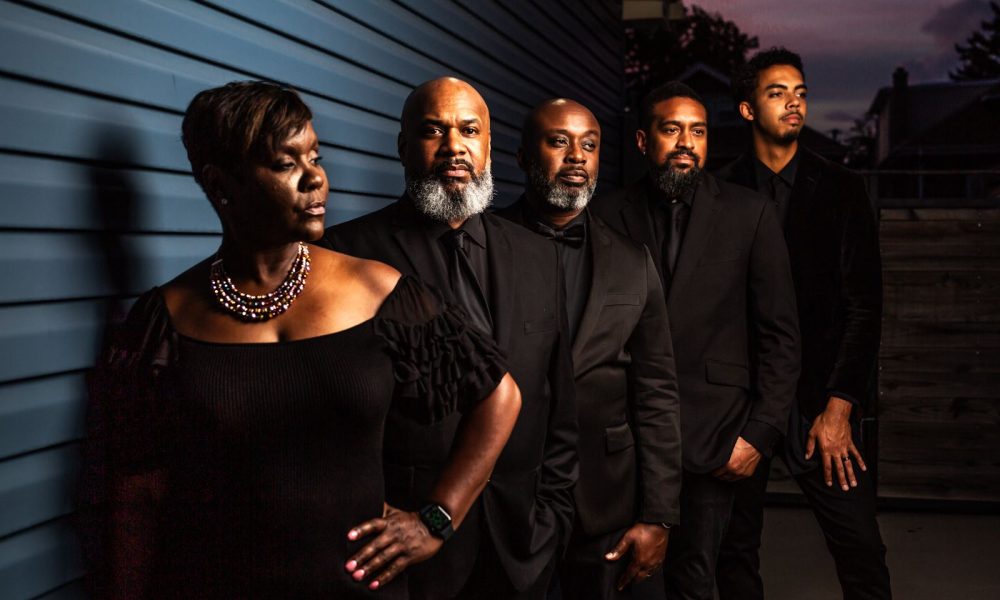 Park 'N Ride opens 2025 Main Street Nights, woman with four men lined up behind her